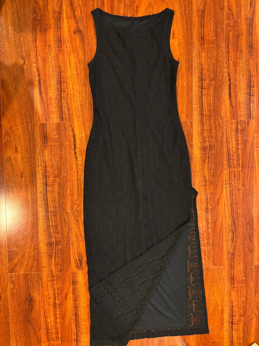 All that Jazz Black Lace Midi Dress